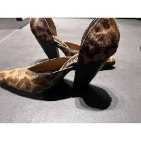 35-NIB GOLDEN GOOSE LIMITED EDITION CALFSKIN HEELS HAND-MADE IN ITALY - Picture 5 of 10